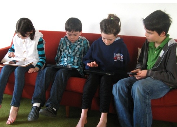 Kids using devices