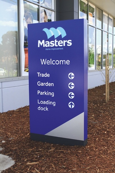 Masters external nav sign