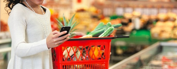 Mobile in the supermarket