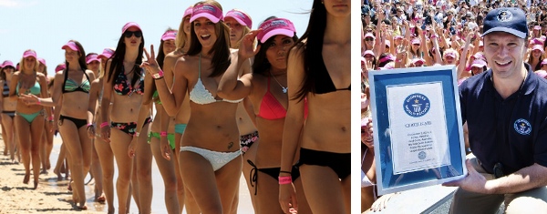 Longest bikini parade 