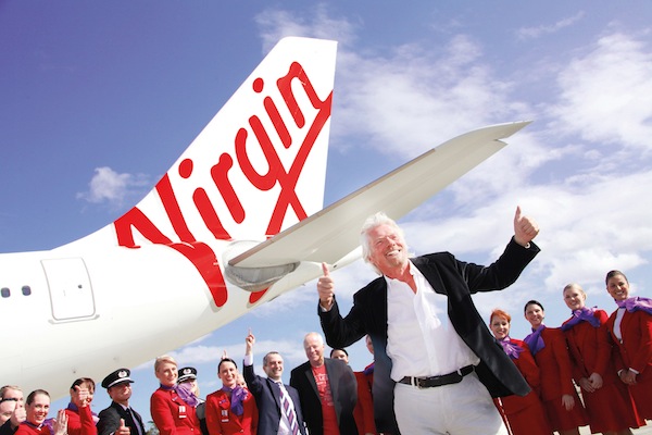 Richard Branson Virgin Australia aircraft