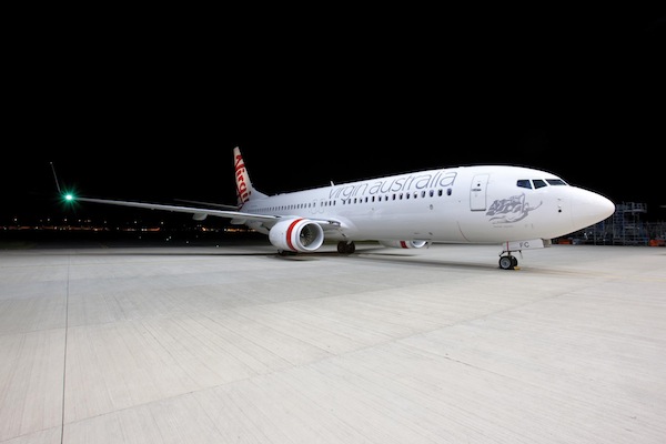 Virgin Australia aircraft exterior on tarmac