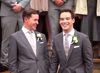 Coke criticised for cutting gay marriage scene from ad broadcast in Ireland
