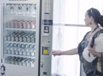 Nifty marketing 101: Sony sells its waterproof mp3 player inside a bottle of water