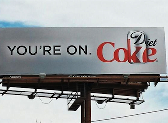 You’re on…Coke? Coca-Cola creating buzz over new billboard