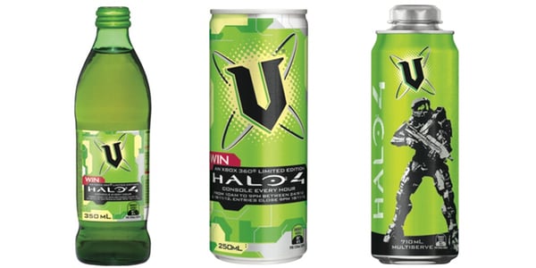 v halo packaging green