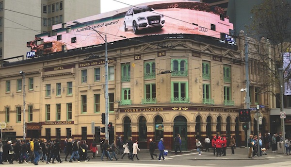 Audi Land of Quattro outdoor advertising Melbourne 600w