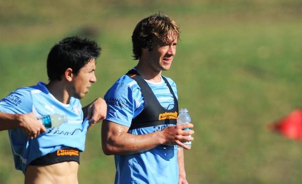 Diego Lugano soccer football player for Uruguay team using Catapult sports analytics technology