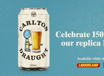 Carlton Draught brings back retro white can and 80s TVC for brand’s 150th anniversary