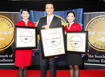 Skytrax 2014 World Airline Awards: Cathay Pacific Airways voted world’s best airline