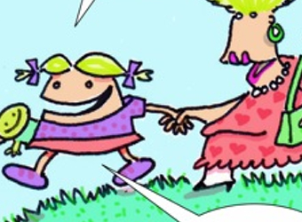 Explaining money to children – cartoon