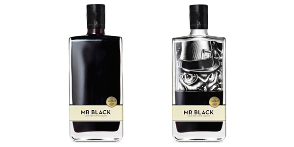 Mr Black packaging empty and full