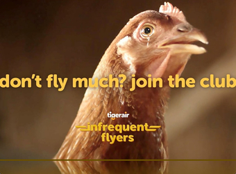 Latest campaign for Tigerair’s Infrequent Flyer Club stars chicken that wants to fly higher than an eagle