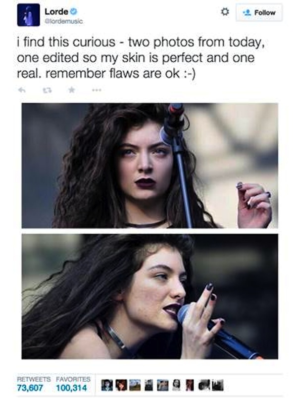 Lorde's golden tweet of 2014