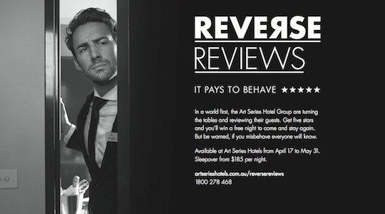 Art Series Hotel Group turns the tables on guests with ‘Reverse Reviews’