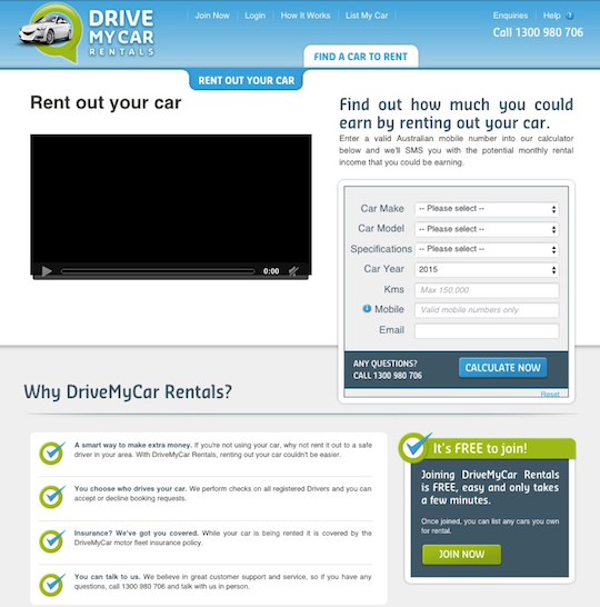 drivemycar rentals last month 540