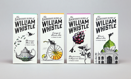 The Adventurous Blends Of William Whistle packaging