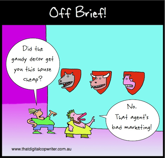 Marketing real estate – cartoon
