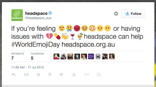 6 headspace World Emoji Day worldemojiday tweet 540w