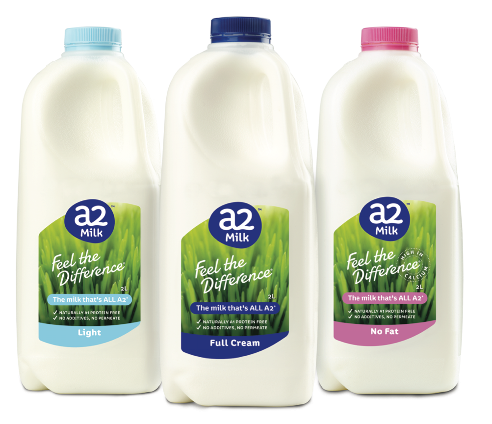 A2 milk bottles
