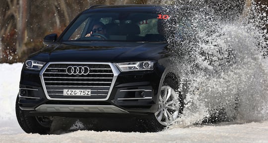 The Audi snow drive experience: playing catch-up in the luxury car race