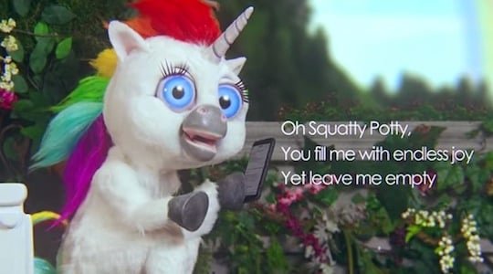 squatty potty plush