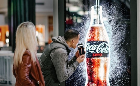 Coke Zero drinkable advertising 4