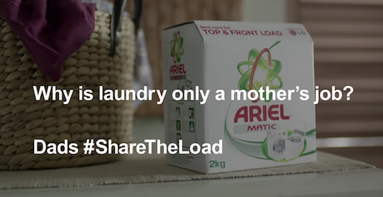Ariel’s brand story washing away generations of bias