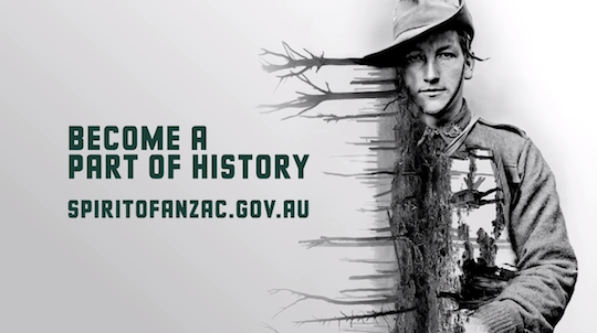 Spirit of Anzac a learning experience for creative director, too