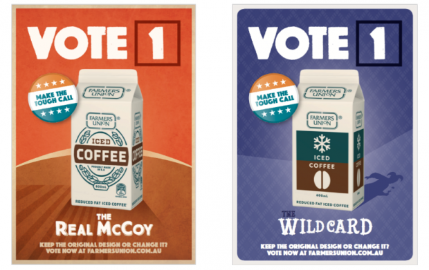 Farmers Union Iced Coffee declares new packaging election