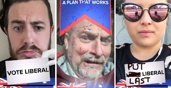 Liberal Party makes world history with first sponsored Snapchat lens in political advertising
