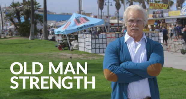 Elderly man destroys weights session, Facebook in latest viral sensation