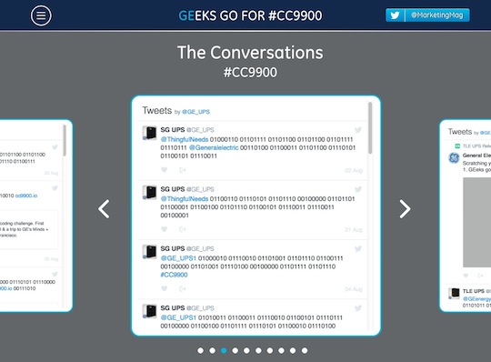 GE Geeks go for gold tweeting machines 2