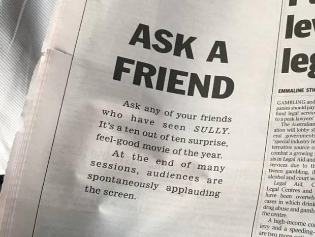 Ask a friend: what’s up with this press ad?