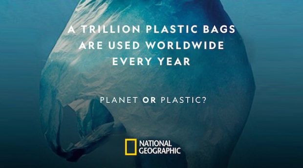 Shirts made from recycled plastic bottles – Nat Geo environmental campaign