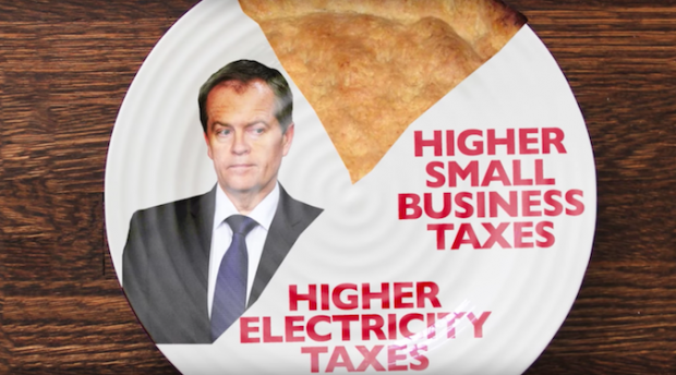 New Liberal ads target Bill Shorten with pie puns