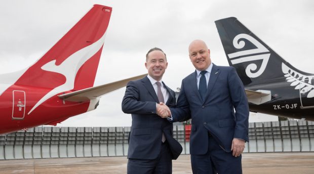 Qantas and Air New Zealand announce codeshare to commence the day after Virgin AU break up