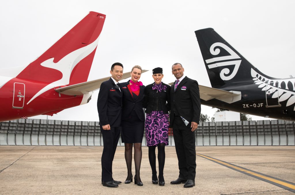 Qantas and Air NZ crew