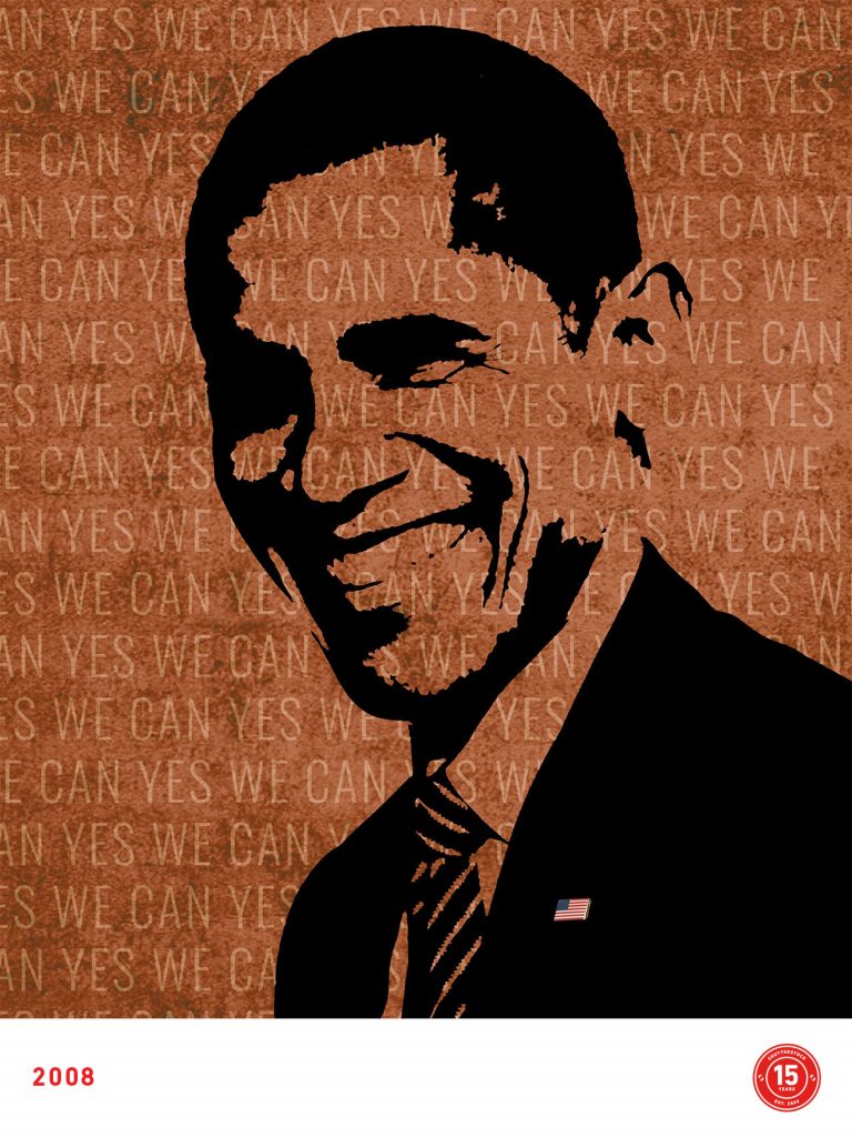 2008- Obama Elected, designed by Rose-Ann Reynolds