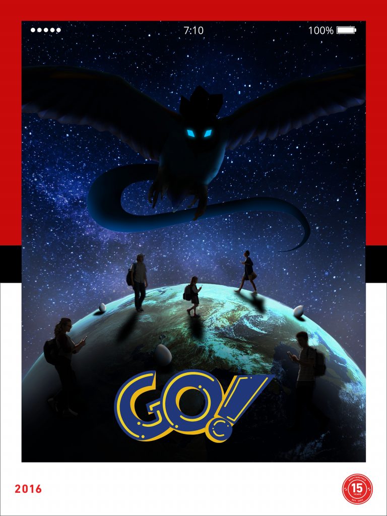 2016- Pokemon Go released, designed by Jackelyne Castillo