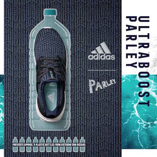 ultra boost made of ocean plastic