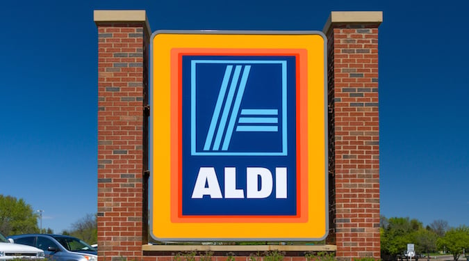 Aldi Supermarket Sign Trusted