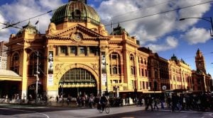 flinders street station in melbourne, australia