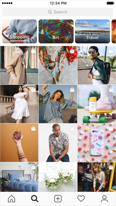 Instagram Shopping Explore Channel