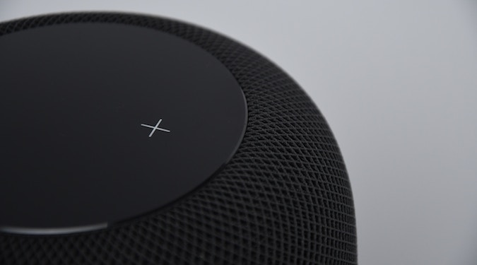 Apple Homepod closeup voice