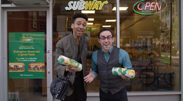 Buy one, get one free, give one: how Subway won hearts and minds on World Sandwich Day