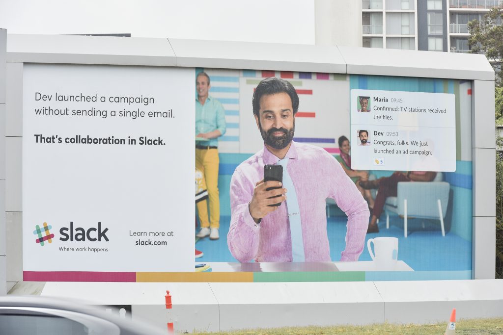 Slack OOH billboard