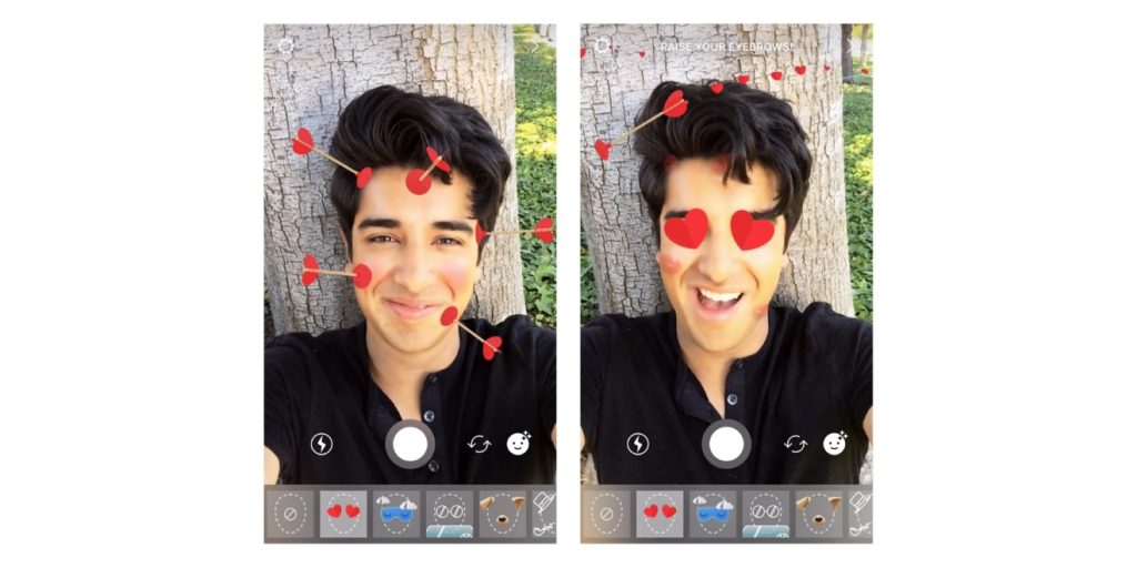 InstagramHeartsFaceFilter