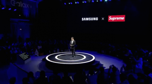 Samsung partners with exclusive clothing brand Supreme… sort of