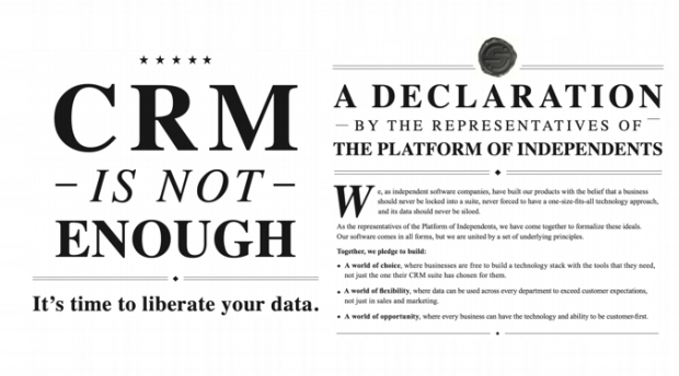 CRM is not enough, declares new coalition of technology firms
